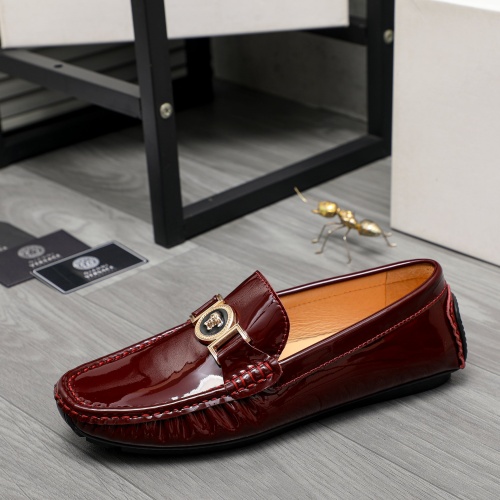 Replica Versace Leather Shoes For Men #1195837 $64.00 USD for Wholesale