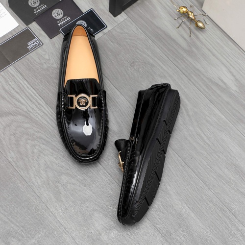Replica Versace Leather Shoes For Men #1195838, $64.00 USD, [ITEM#1195838], Replica Versace Leather Shoes outlet from China
