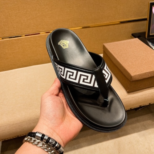 Replica Versace Slippers For Men #1196019 $45.00 USD for Wholesale