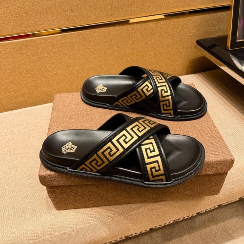 Replica Versace Slippers For Men #1196020, $45.00 USD, [ITEM#1196020], Replica Versace Slippers outlet from China