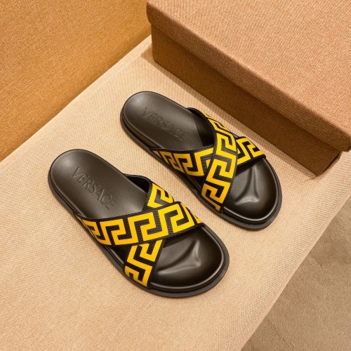 Replica Versace Slippers For Men #1196022 $52.00 USD for Wholesale