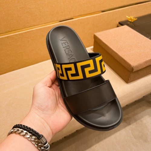 Replica Versace Slippers For Men #1196023 $52.00 USD for Wholesale
