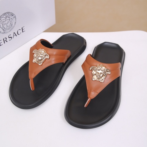 Replica Versace Slippers For Men #1196106, $42.00 USD, [ITEM#1196106], Replica Versace Slippers outlet from China