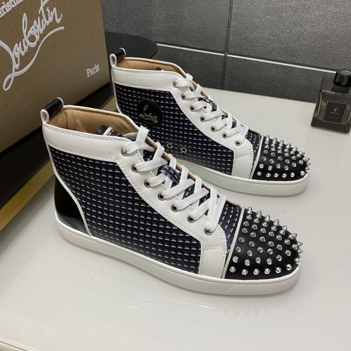 Replica Christian Louboutin High Top Shoes For Men #1196119, $98.00 USD, [ITEM#1196119], Replica Christian Louboutin High Top Shoes outlet from China