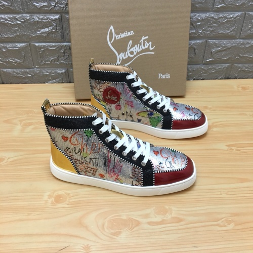 Replica Christian Louboutin High Top Shoes For Men #1196125, $92.00 USD, [ITEM#1196125], Replica Christian Louboutin High Top Shoes outlet from China