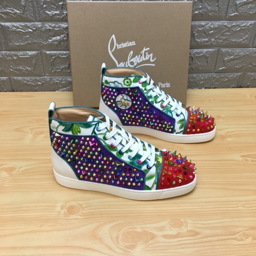 Replica Christian Louboutin High Top Shoes For Men #1196127, $92.00 USD, [ITEM#1196127], Replica Christian Louboutin High Top Shoes outlet from China