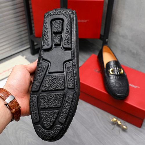 Replica Salvatore Ferragamo Leather Shoes For Men #1196138 $68.00 USD for Wholesale