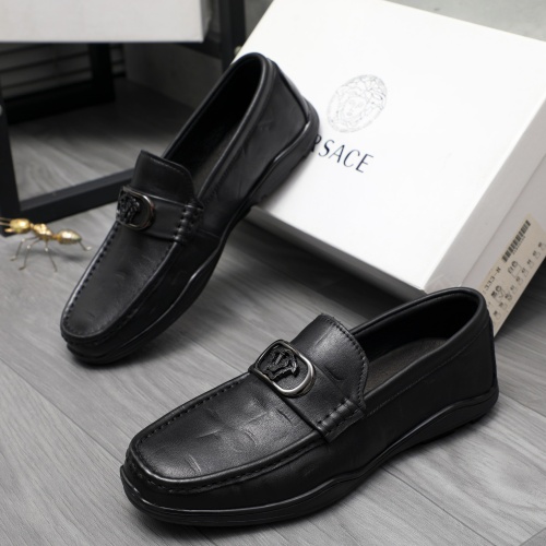 Replica Versace Leather Shoes For Men #1196139, $68.00 USD, [ITEM#1196139], Replica Versace Leather Shoes outlet from China