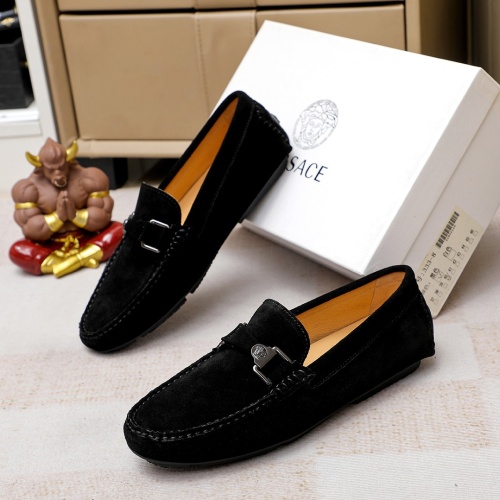 Replica Versace Leather Shoes For Men #1196356, $68.00 USD, [ITEM#1196356], Replica Versace Leather Shoes outlet from China