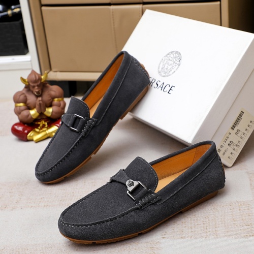 Replica Versace Leather Shoes For Men #1196357, $68.00 USD, [ITEM#1196357], Replica Versace Leather Shoes outlet from China