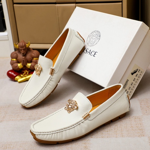 Replica Versace Leather Shoes For Men #1196376, $68.00 USD, [ITEM#1196376], Replica Versace Leather Shoes outlet from China
