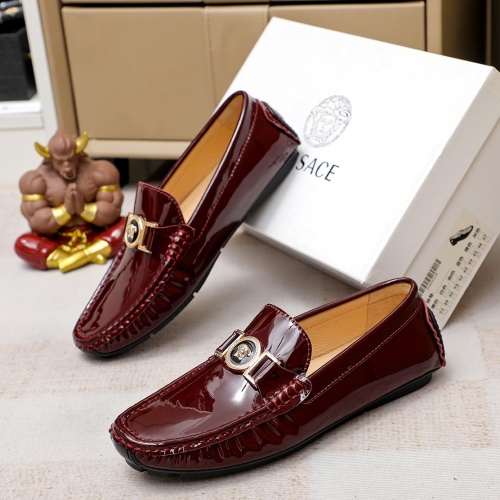 Replica Versace Leather Shoes For Men #1196381, $68.00 USD, [ITEM#1196381], Replica Versace Leather Shoes outlet from China