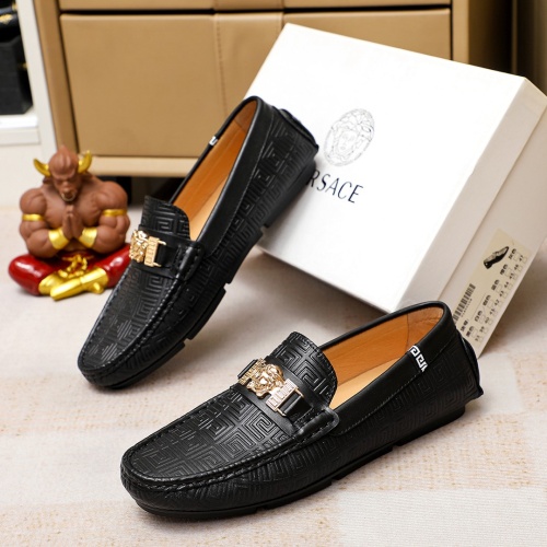 Replica Versace Leather Shoes For Men #1196383, $68.00 USD, [ITEM#1196383], Replica Versace Leather Shoes outlet from China