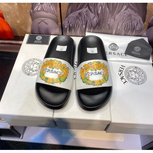 Replica Versace Slippers For Men #1196493, $45.00 USD, [ITEM#1196493], Replica Versace Slippers outlet from China