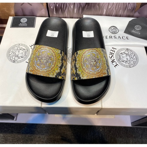 Replica Versace Slippers For Men #1196502, $45.00 USD, [ITEM#1196502], Replica Versace Slippers outlet from China