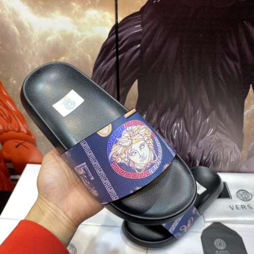 Replica Versace Slippers For Men #1196516 $45.00 USD for Wholesale