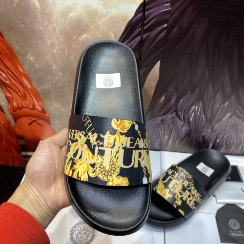 Replica Versace Slippers For Men #1196525 $45.00 USD for Wholesale