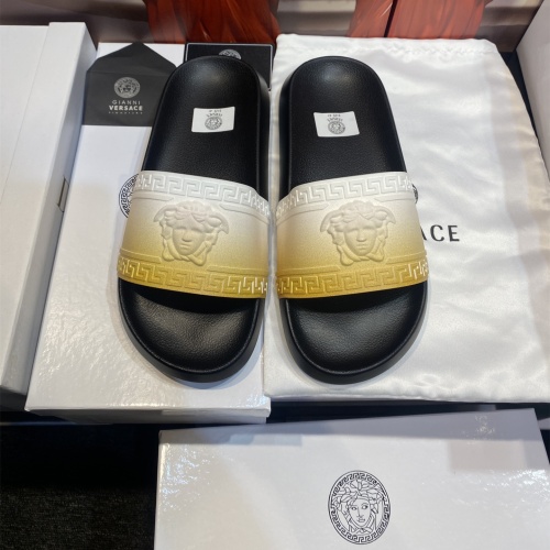 Replica Versace Slippers For Men #1196538, $45.00 USD, [ITEM#1196538], Replica Versace Slippers outlet from China