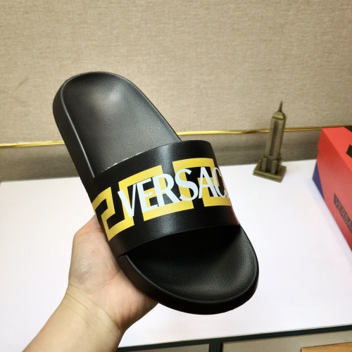 Replica Versace Slippers For Men #1196555 $45.00 USD for Wholesale