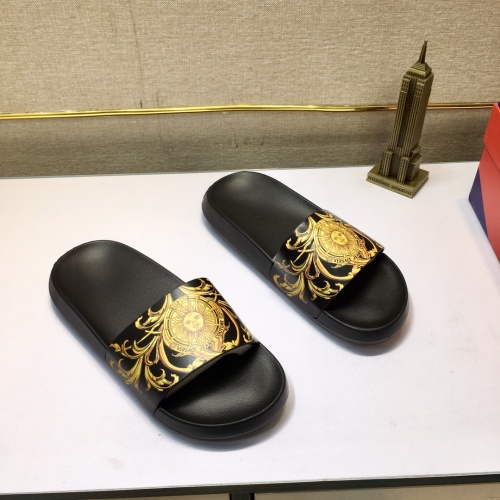 Replica Versace Slippers For Men #1196556, $45.00 USD, [ITEM#1196556], Replica Versace Slippers outlet from China