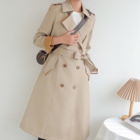 $160.00 USD Burberry Trench Coat Long Sleeved For Women #1187717