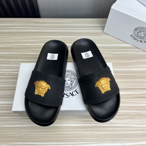 Replica Versace Slippers For Men #1196609, $45.00 USD, [ITEM#1196609], Replica Versace Slippers outlet from China