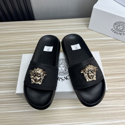 Replica Versace Slippers For Men #1196610, $45.00 USD, [ITEM#1196610], Replica Versace Slippers outlet from China