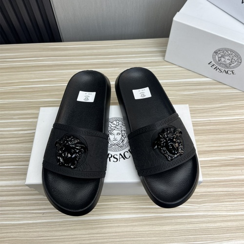 Replica Versace Slippers For Men #1196611, $45.00 USD, [ITEM#1196611], Replica Versace Slippers outlet from China