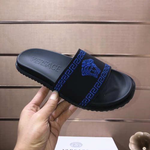 Replica Versace Slippers For Men #1196773 $52.00 USD for Wholesale