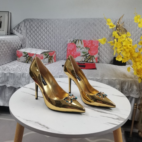 Replica Dolce &amp; Gabbana D&amp;G High-Heeled Shoes For Women #1197795, $128.00 USD, [ITEM#1197795], Replica Dolce &amp; Gabbana D&amp;G High-Heeled Shoes outlet from China