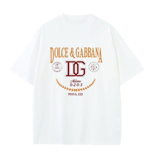 Replica Dolce &amp; Gabbana D&amp;G T-Shirts Short Sleeved For Unisex #1197880, $25.00 USD, [ITEM#1197880], Replica Dolce &amp; Gabbana D&amp;G T-Shirts outlet from China