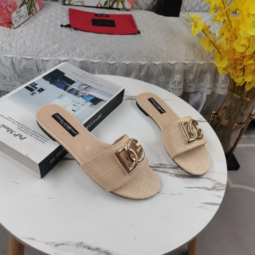 Replica Dolce & Gabbana D&G Slippers For Women #1198069 $115.00 USD for Wholesale