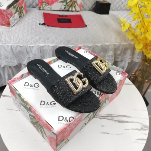Replica Dolce &amp; Gabbana D&amp;G Slippers For Women #1198078, $115.00 USD, [ITEM#1198078], Replica Dolce &amp; Gabbana D&amp;G Slippers outlet from China