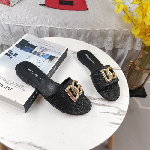 Replica Dolce & Gabbana D&G Slippers For Women #1198078 $115.00 USD for Wholesale