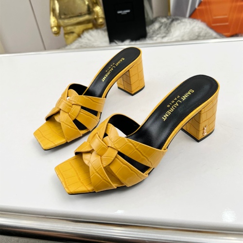Replica Yves Saint Laurent YSL Slippers For Women #1198763, $82.00 USD, [ITEM#1198763], Replica Yves Saint Laurent YSL Slippers outlet from China