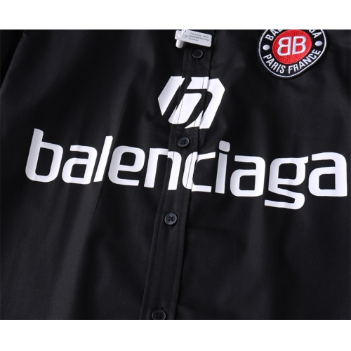 Replica Balenciaga Shirts Long Sleeved For Men #1198971 $48.00 USD for Wholesale