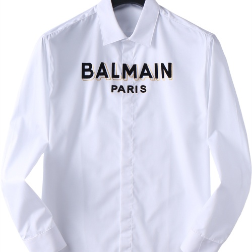 Replica Balmain Shirts Long Sleeved For Men #1198977, $48.00 USD, [ITEM#1198977], Replica Balmain Shirts outlet from China