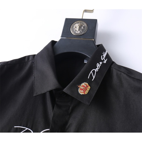 Replica Dolce & Gabbana D&G Shirts Long Sleeved For Men #1198980 $48.00 USD for Wholesale
