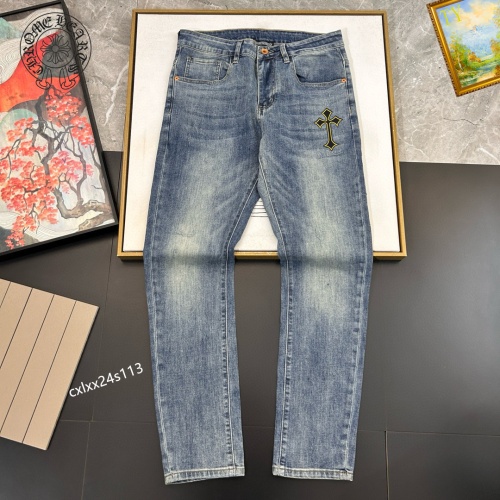 Replica Chrome Hearts Jeans For Men #1200068, $48.00 USD, [ITEM#1200068], Replica Chrome Hearts Jeans outlet from China