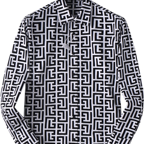 Replica Balmain Shirts Long Sleeved For Men #1200704, $48.00 USD, [ITEM#1200704], Replica Balmain Shirts outlet from China