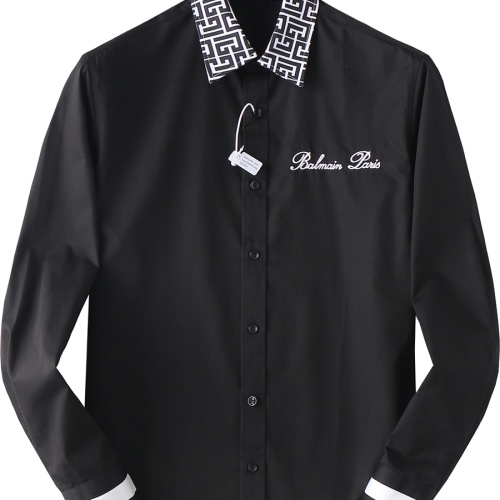 Replica Balmain Shirts Long Sleeved For Men #1200720, $48.00 USD, [ITEM#1200720], Replica Balmain Shirts outlet from China