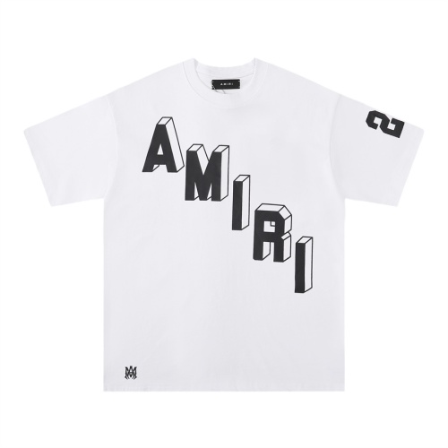Replica Amiri T-Shirts Short Sleeved For Unisex #1200991, $27.00 USD, [ITEM#1200991], Replica Amiri T-Shirts outlet from China