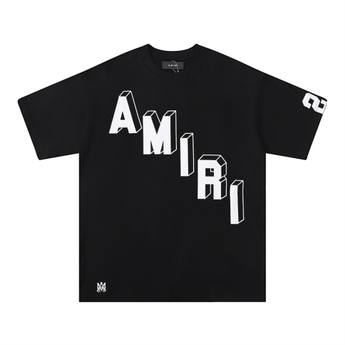 Replica Amiri T-Shirts Short Sleeved For Unisex #1200992, $27.00 USD, [ITEM#1200992], Replica Amiri T-Shirts outlet from China