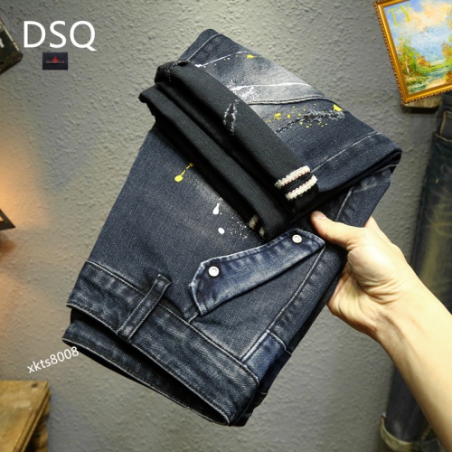 Replica Dsquared Jeans For Men #1201585 $40.00 USD for Wholesale