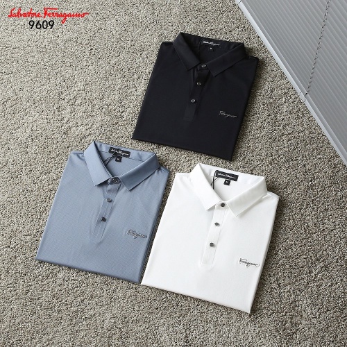 Replica Salvatore Ferragamo T-Shirts Short Sleeved For Men #1201815 $45.00 USD for Wholesale
