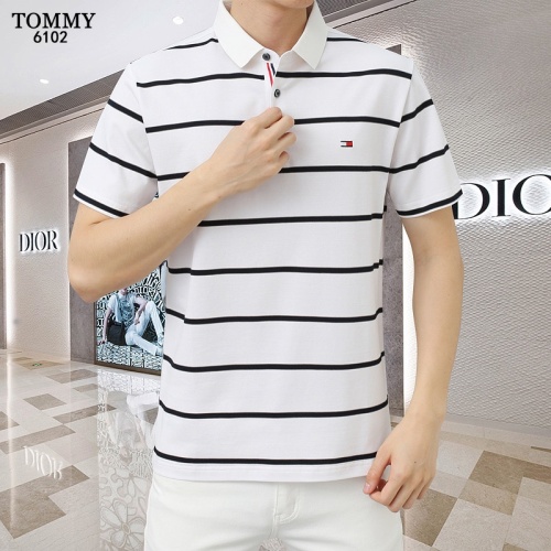 Replica Tommy Hilfiger TH T-Shirts Short Sleeved For Men #1201843 $45.00 USD for Wholesale