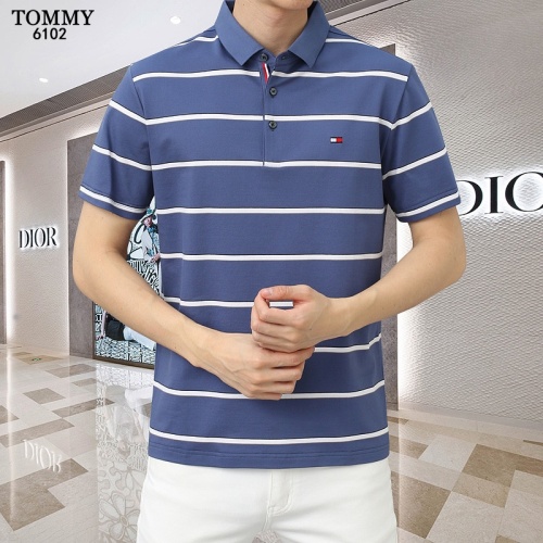 Replica Tommy Hilfiger TH T-Shirts Short Sleeved For Men #1201844 $45.00 USD for Wholesale