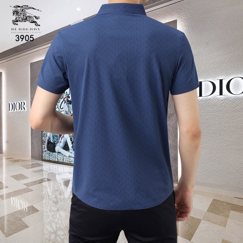 Replica Burberry Shirts Short Sleeved For Men #1201854 $45.00 USD for Wholesale