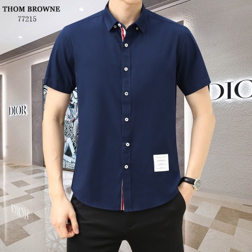 Replica Thom Browne TB Shirts Short Sleeved For Men #1201858, $45.00 USD, [ITEM#1201858], Replica Thom Browne TB Shirts outlet from China