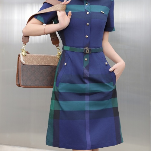 Replica Burberry Dresses Short Sleeved For Women #1201920, $108.00 USD, [ITEM#1201920], Replica Burberry Dresses outlet from China